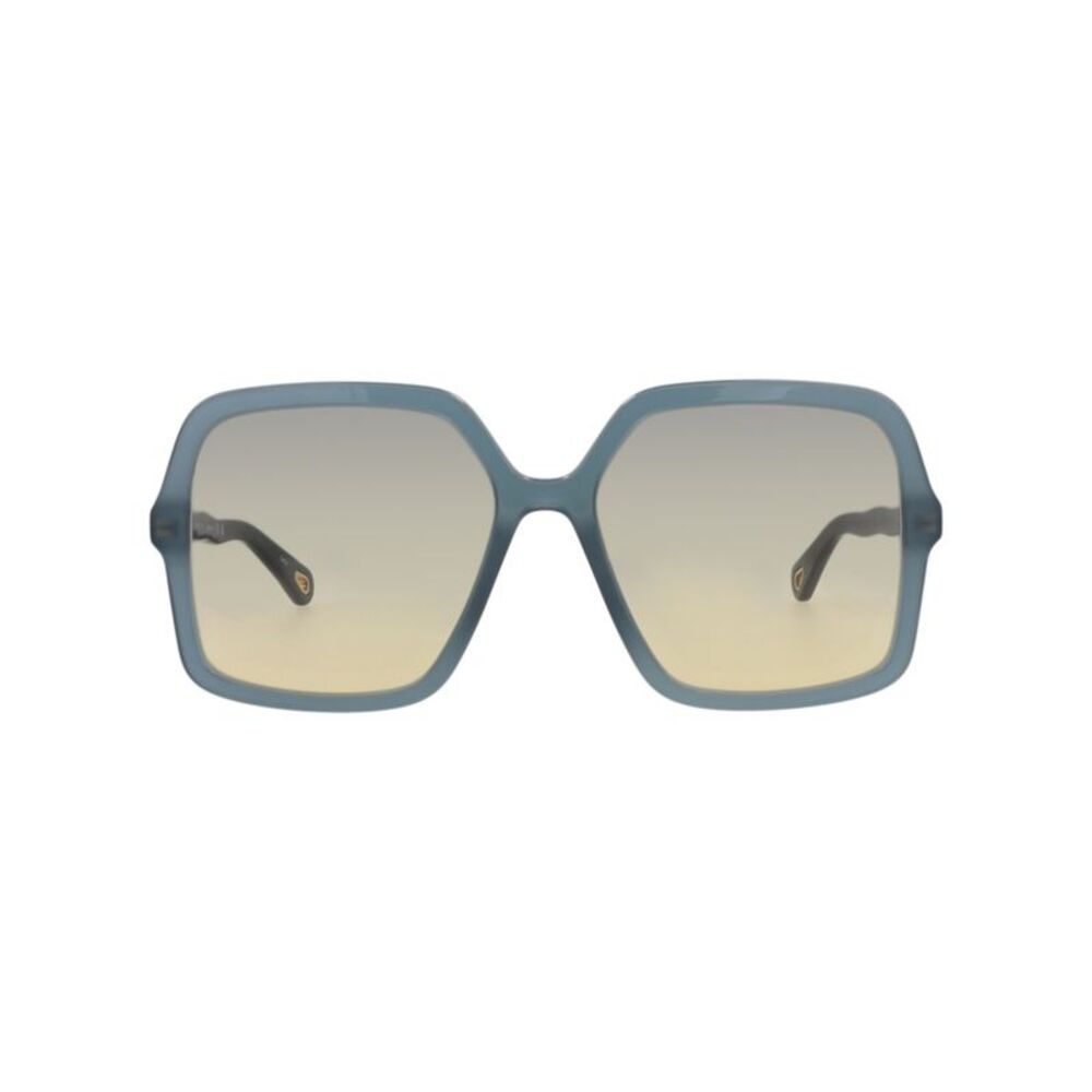 Chloé Square-Frame Bio Acetate Sunglasses Blue Womens